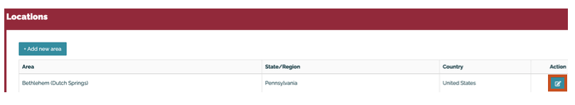 Screenshot showing a check icon under the action column in Bloop system